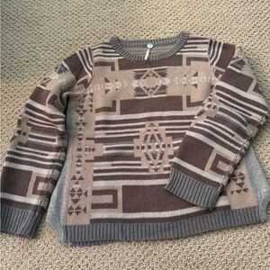 Margaret O’Leary Southwest Design Cotton Knit Sweater